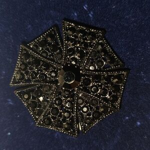Kenneth Jay Lane Black Brooch